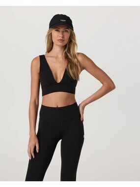 NWT Vuori Women's AllTheFeels™ Triangle Bra Black Medium VW1371 BlissBlend